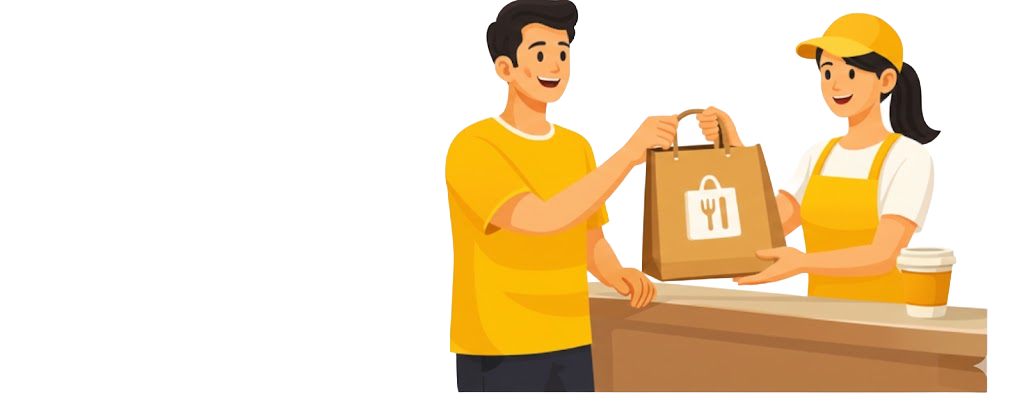 Order pickup illustration