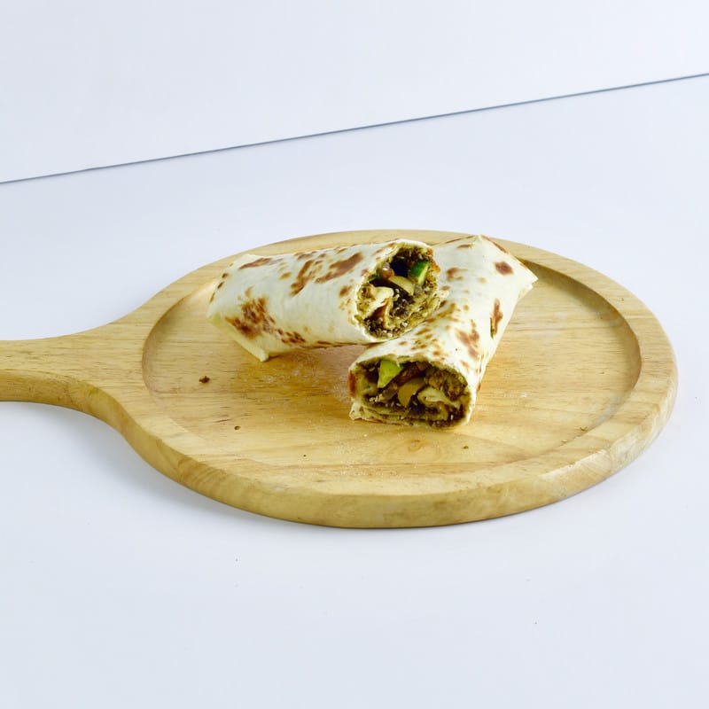 Zaatar and vegetable wrap