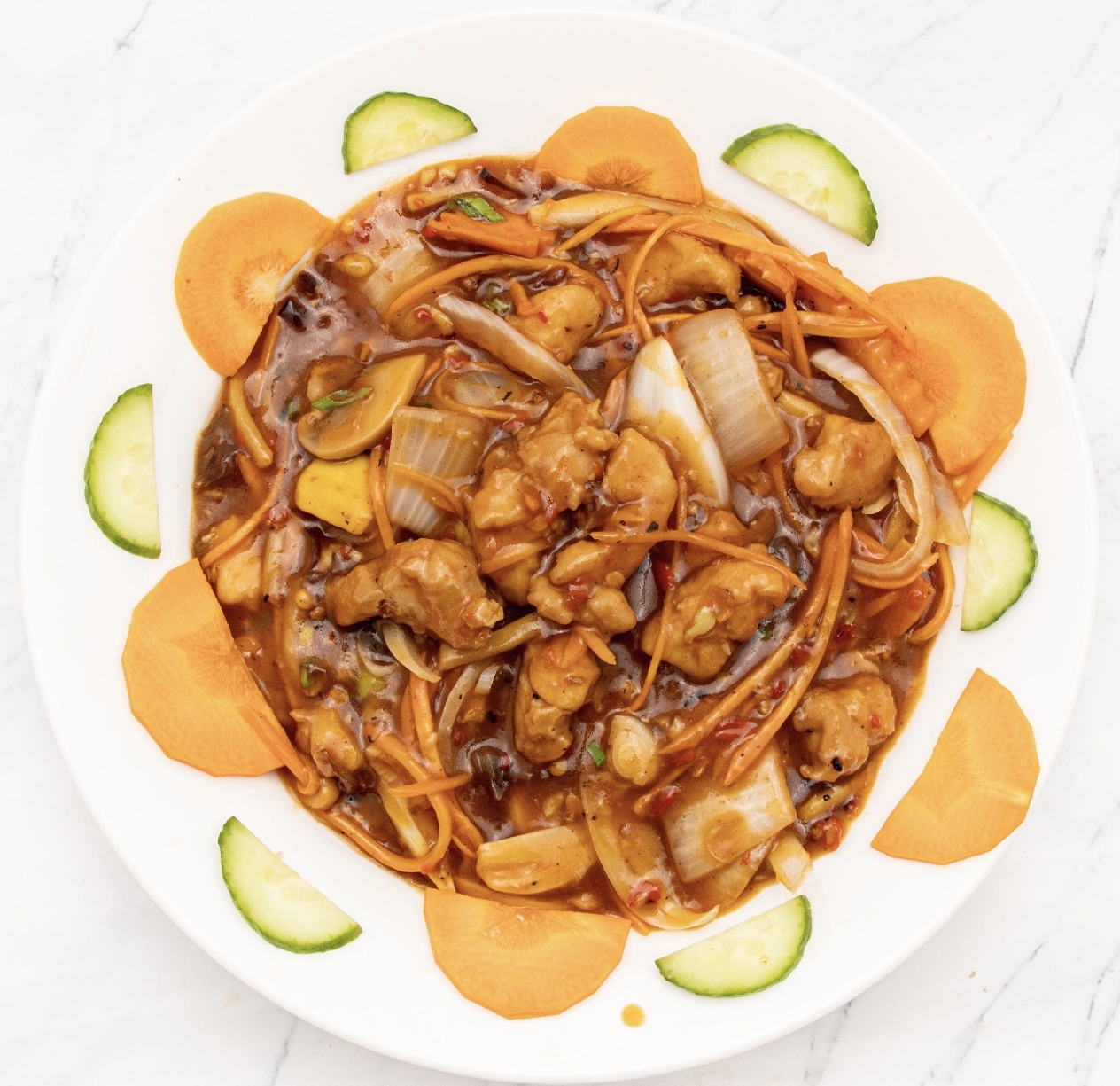 Chicken with (choice of sauce)