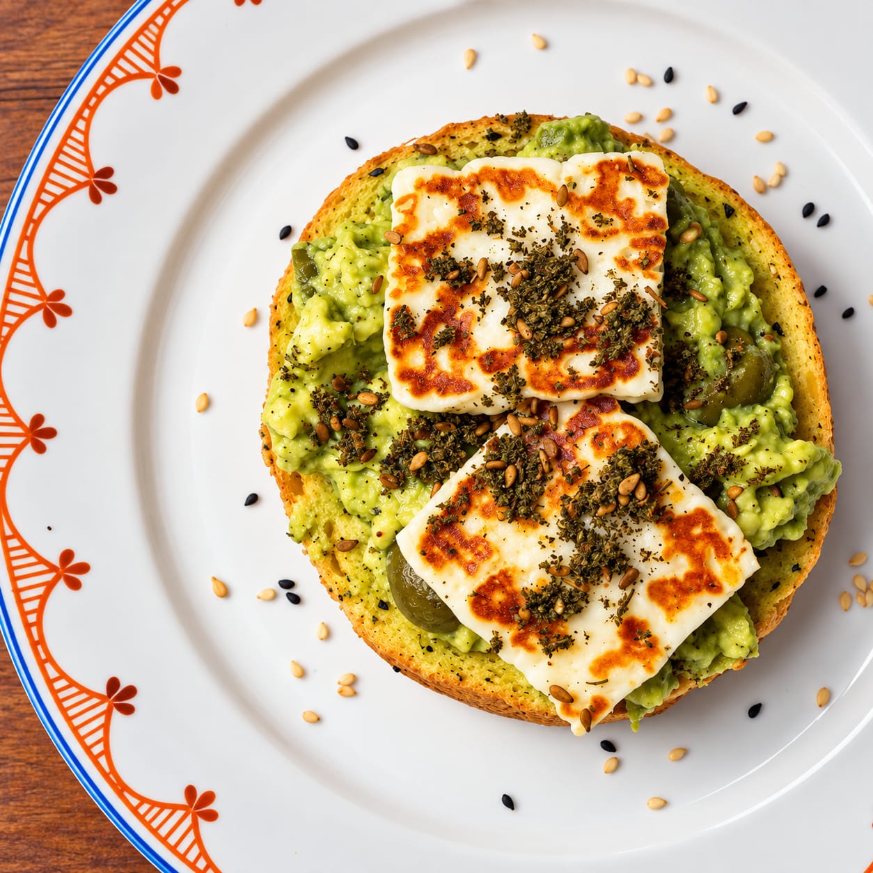 Halloumi zaatar